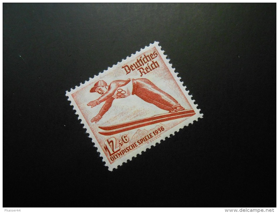 D.R.Mi 601X - 12+6Pf** - Olympische Winterspiele  1935 - Unused Stamps