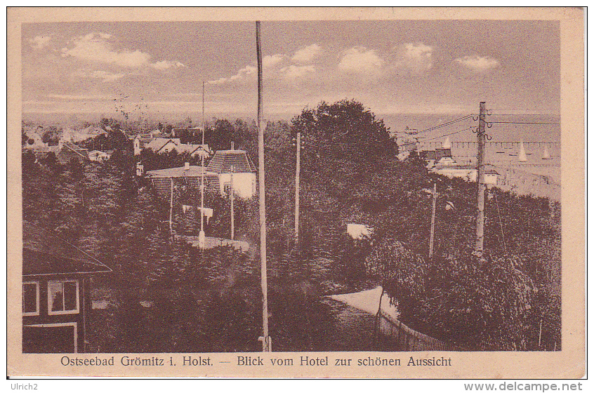 AK Ostseebad Grömitz I. Holst. - Blick Vom Hotel Zur Schönen Aussicht - 1924 (23505) - Groemitz