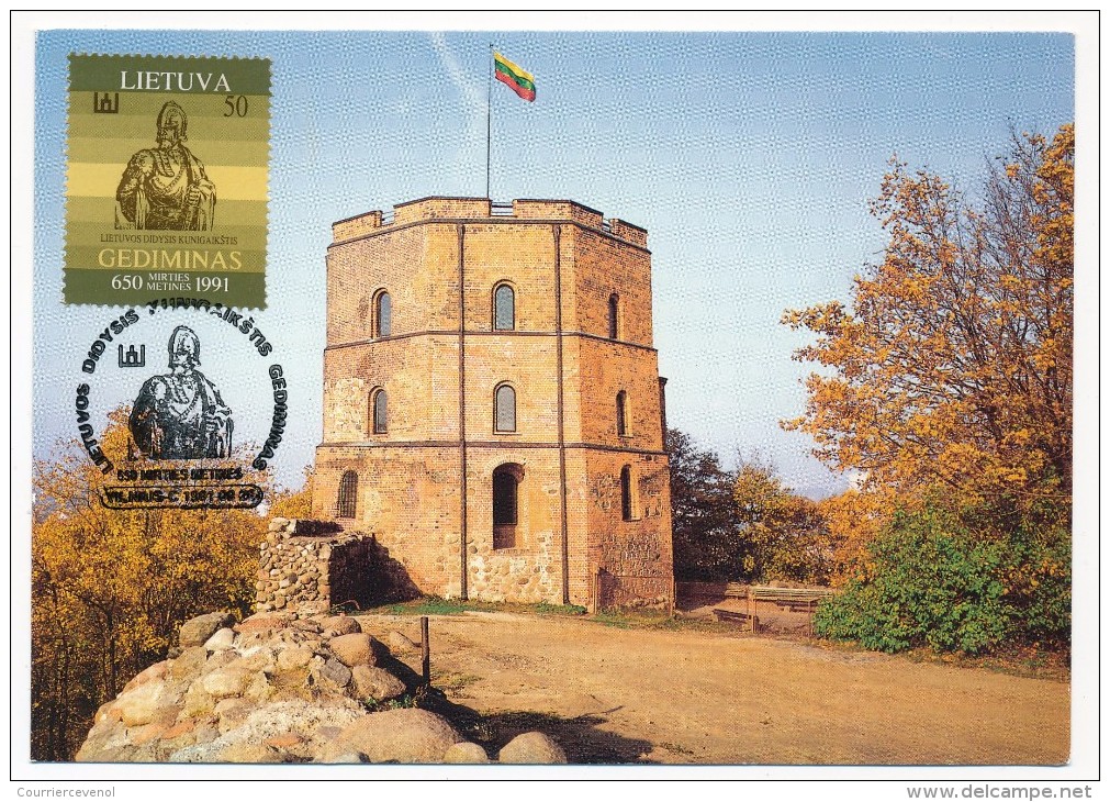 LITUANIE - 6 Cartes Maximum Ou Commémoratives - 1991 - Lituanie