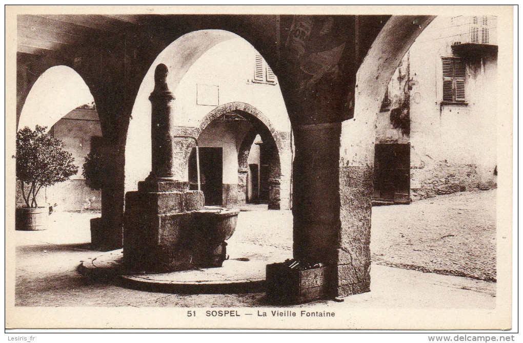 CPA - SOSPEL - LA VIEILLE FONTAINE - 51 - ADIA - Sospel