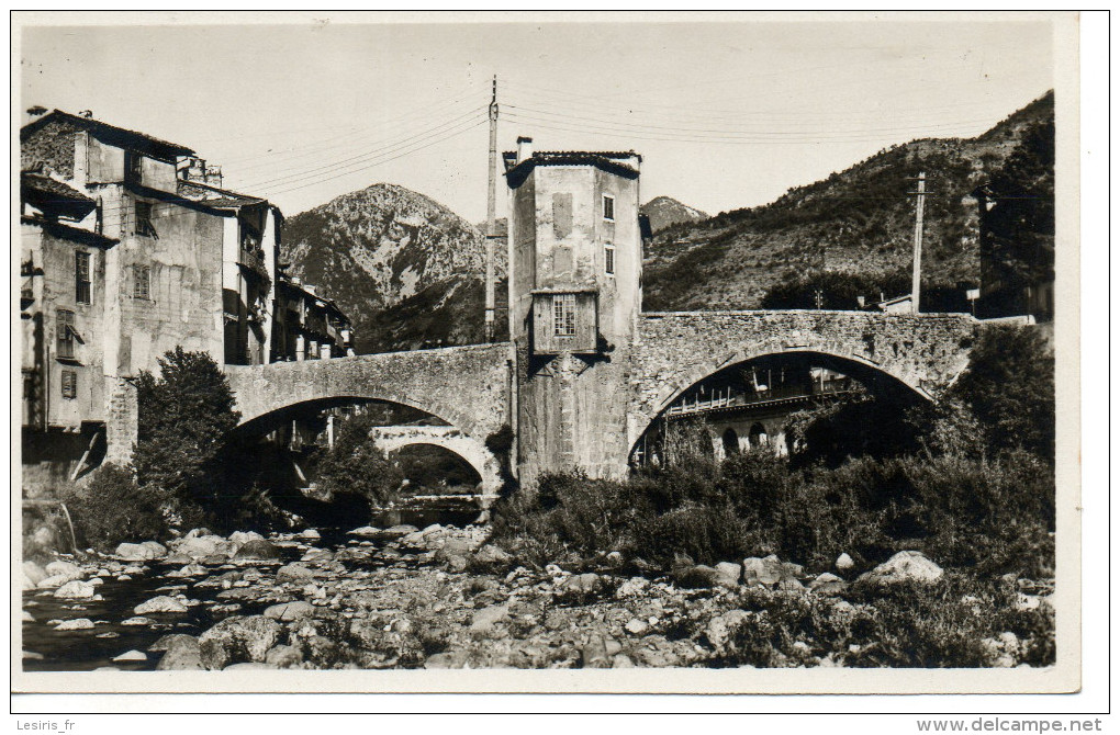 CPA - PHOTO -  SOSPEL - LE PONT VIEUX ET LA BEVERA - 34 - - Sospel