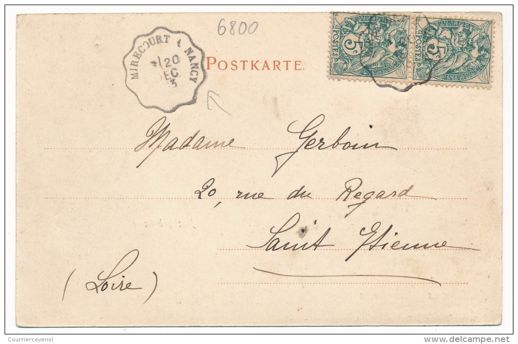 CPA - MANNHEIM (Bade Wurt) - Gruss Aus Mannheim / Neckarbrücke + "Mirecourt à Nancy" 1903 - Mannheim