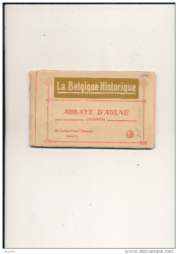 THUIN / ABBAYE D AULNE / CARNET AVEC 12 CARTES POSTALES - Thuin