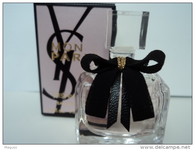 YVES SAINT LAURENT " MON PARIS" MINI EDP 7,5 ML  LIRE ET VOIR ! - Miniatures Femmes (avec Boite)