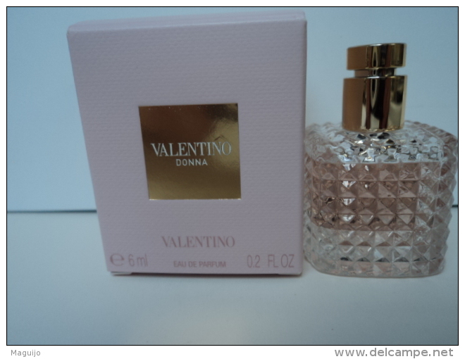 VALENTINO " VALENTINO DONNA" MINI EDP 6 ML  LIRE ET VOIR ! - Miniatures Femmes (avec Boite)