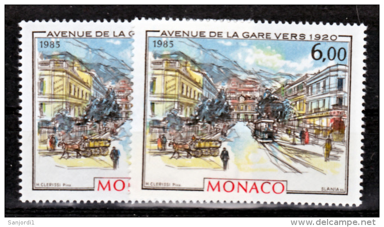 Monaco 1493 Variété Impression Décalée Personnage De Gauche Blanc Etc.. Et Normal Neuf ** TB  MNH Sin Charnela - Variétés