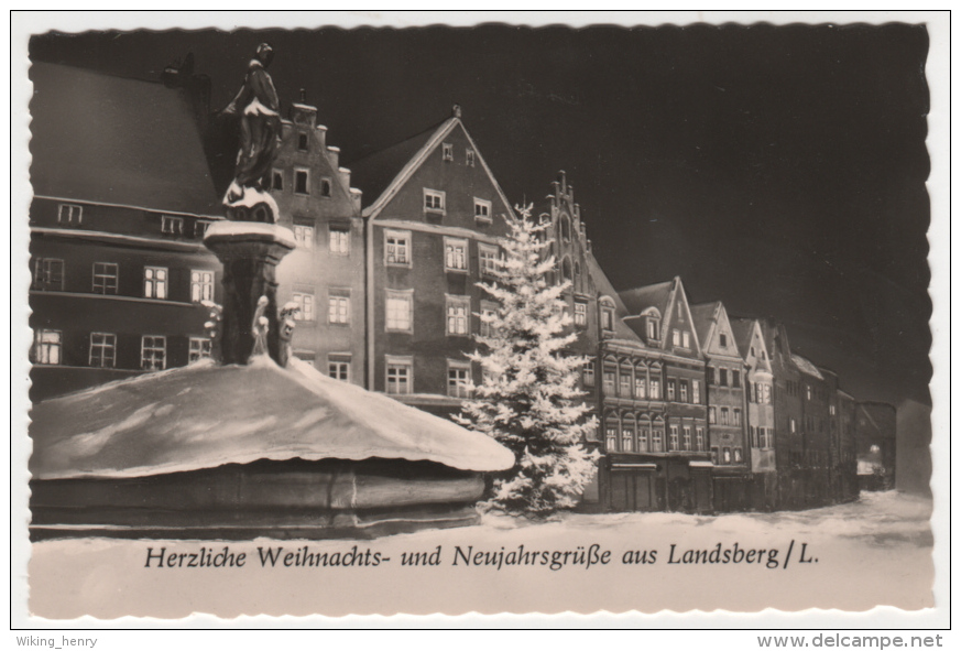 Landsberg Am Lech - S/w Weihnachtskarte 2 - Landsberg