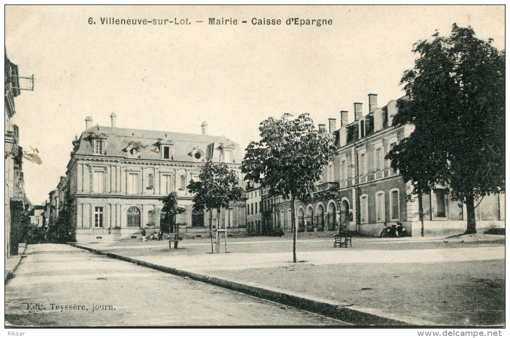 BANQUE(VILLENEUVE SUR LOT) CAISSE D EPARGNE - Banques