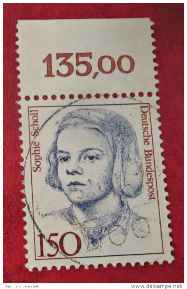 BRD Briefmarke Bund Freimarke Rand 1991 Sophie Scholl Deutschland - Usados