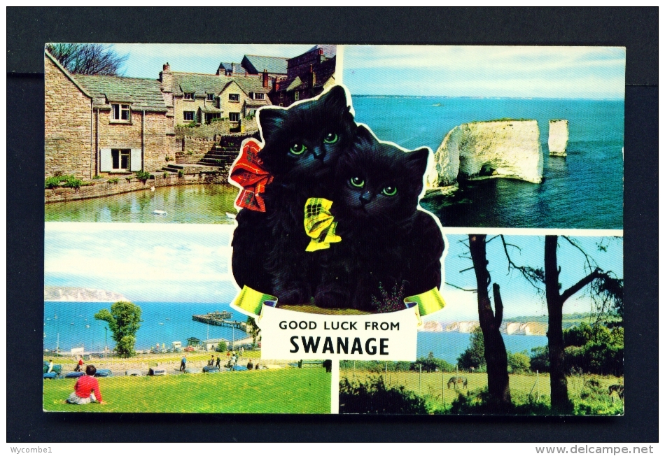 ENGLAND  -  Swanage  Multi View  Used Postcard - Swanage