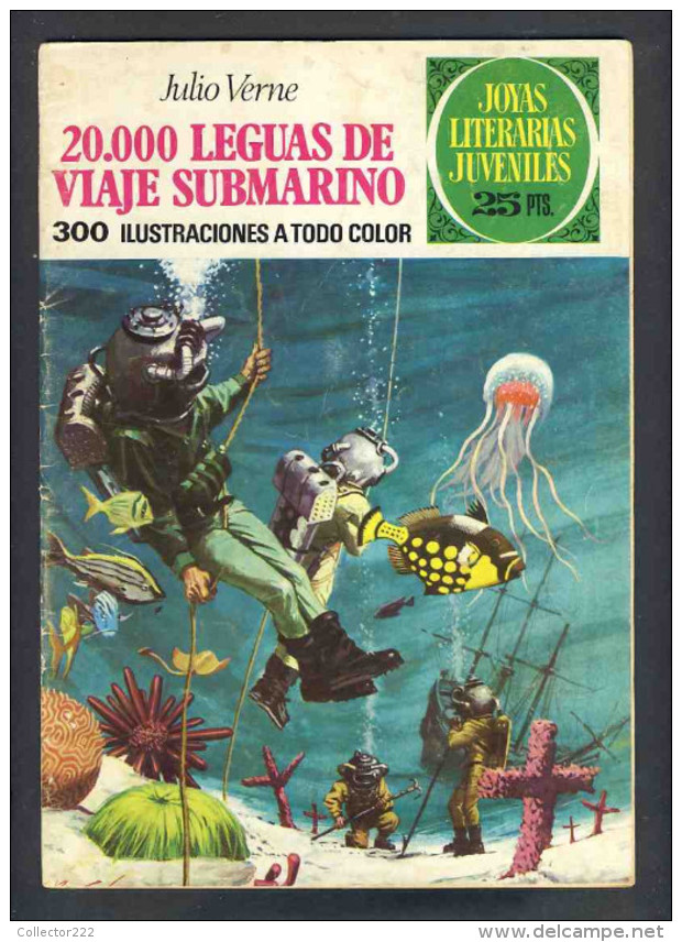 Bande Desinee 20000 LEGUAS DE VIAJE SUBMARINO (BD, 30 Pages), De Jules Verne (Col.Joyas Literarias) (Ref.83743) - Andere & Zonder Classificatie