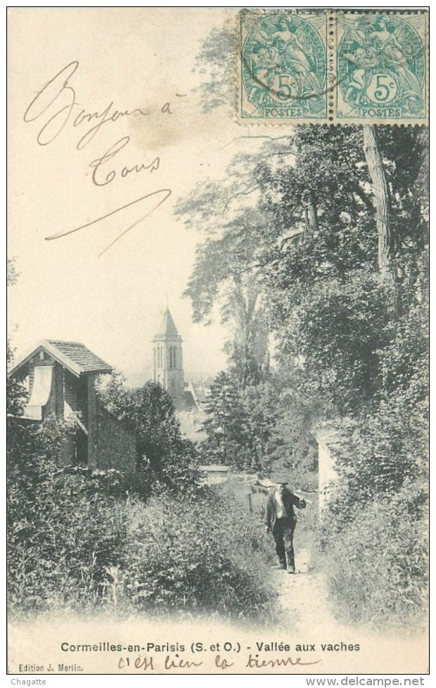 Cpa, Cprmeilles En Parisis, Vallée Aux Vaches - Cormeilles En Parisis