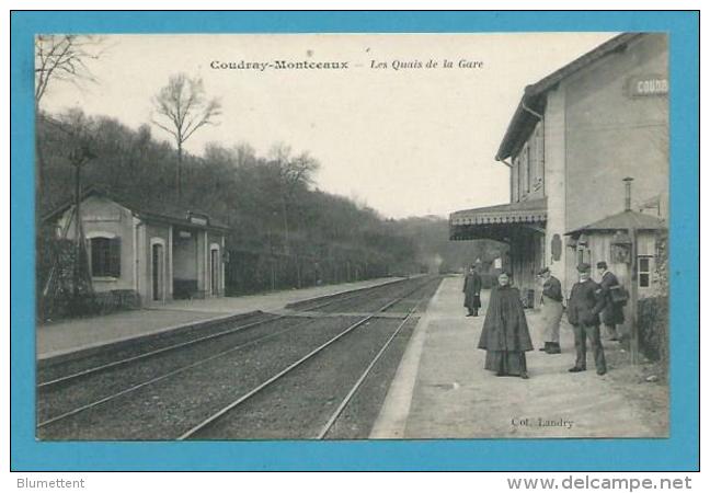 CPA - Chemin De Fer La Gare COUDRAY-MONTCEAUX 91 - Sonstige & Ohne Zuordnung