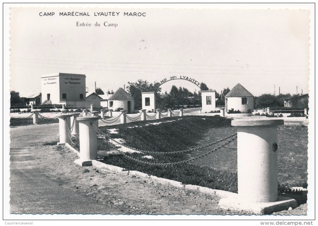 3 CPSM - Camp Maréchal Lyautey (Maroc) - Entrée Du Camp - Vue Générale - Allée Centrale - Sonstige & Ohne Zuordnung