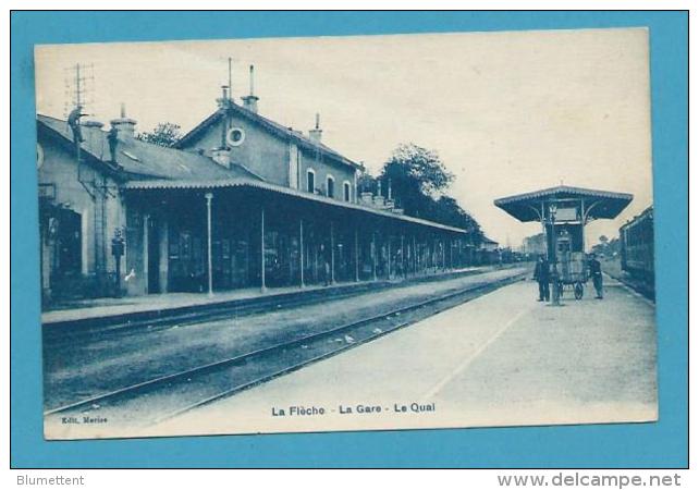 CPSM - Chemin De Fer La Gare LA FLECHE  72 - La Fleche