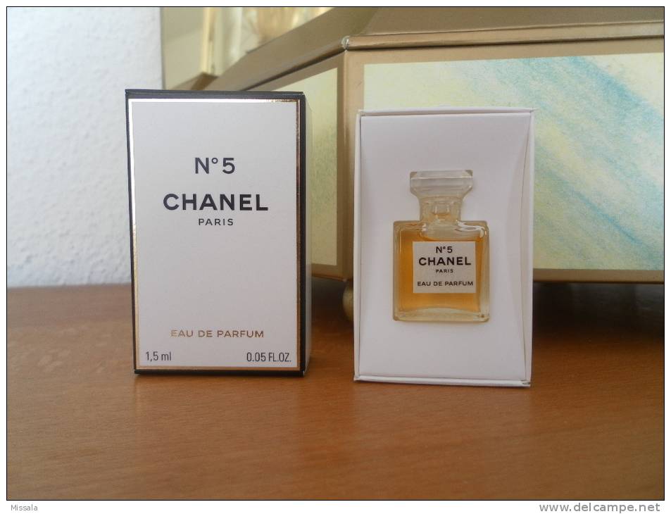 ACHAT IMMEDIAT;;;; MINIATURE N°5 DE CHANEL EAU DE PARFUM 1,5 ML - Miniatures Femmes (avec Boite)