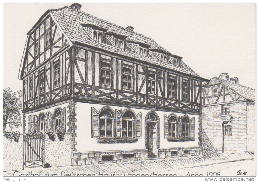 Langen In Hessen - Gasthof Zum Deutschen Haus Anno 1908 - Langen
