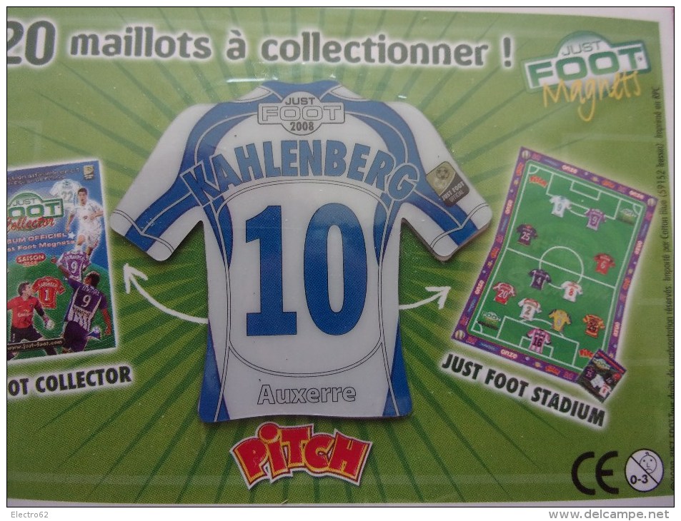 Magnet Football Pasquier Pitch  Auxerre KAHLENBERG 10  Foot Calcio Soccer  Voetbal Fußball Fútbol Fotball - Deportes