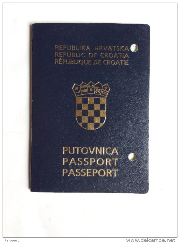 PASSAPORTO     PASSPORT  REISEPASS  CROATIA - Historische Dokumente