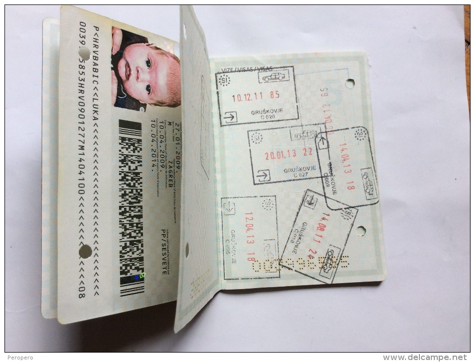 PASSAPORTO     PASSPORT  REISEPASS  CROATIA - Historische Dokumente