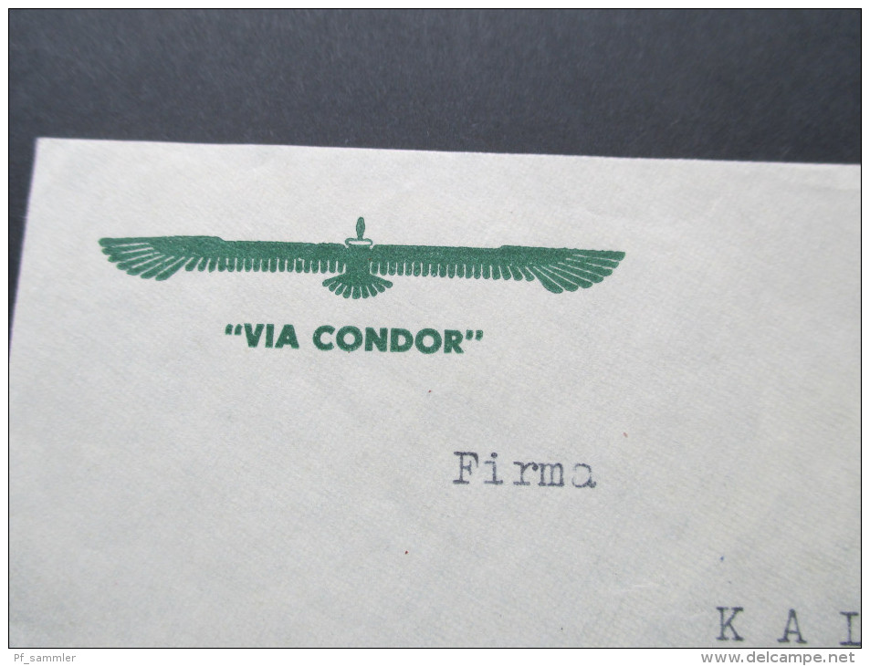 Uruguay 1939 Luftpostbrief Via Condor. A Anilinas Alemanas Montevideo - Uruguay