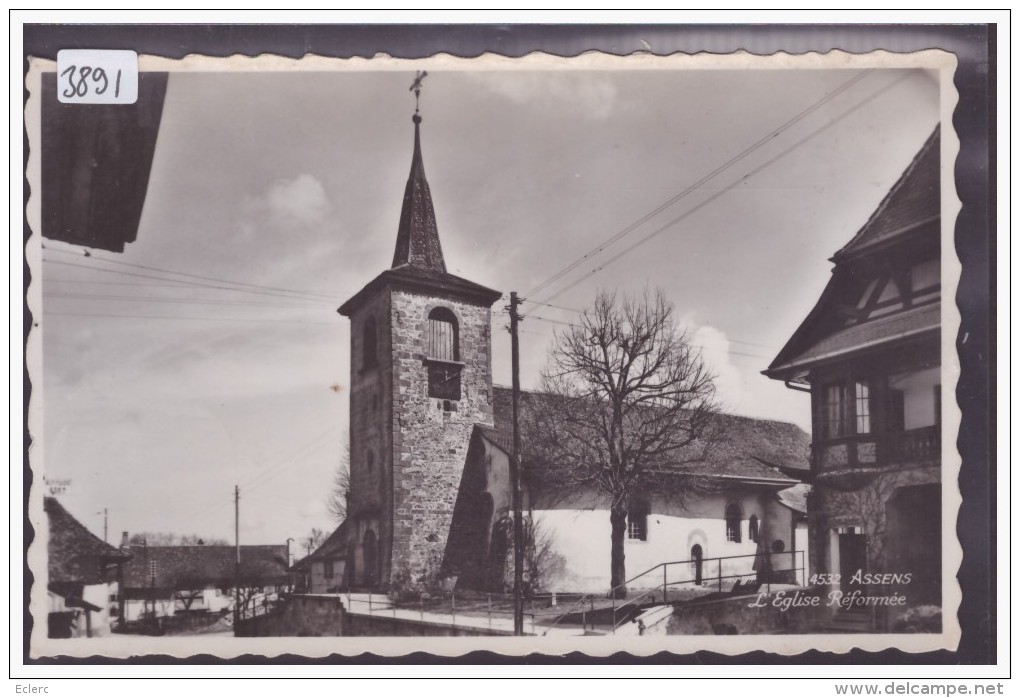 DISTRICT D´ECHALLENS /// ASSENS - L'EGLISE - TB - Assens