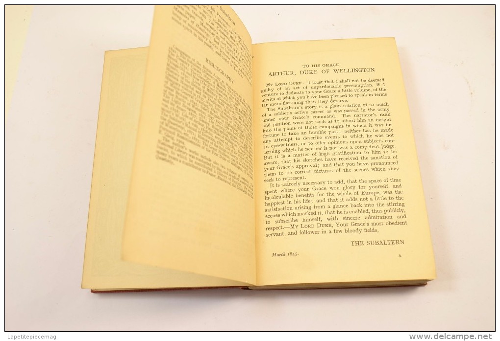 The Subltern by G.R. Gleig ( George Robert Gleig ) English. Everyman's Library edited by Ernest Rhys 1910 - 1930 ?