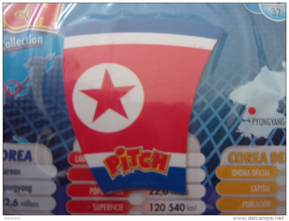 Magnet Pasquier Pitch Drapeau Corée Du Nord North Korea Corea Del Norte Pyongyang - Tourisme