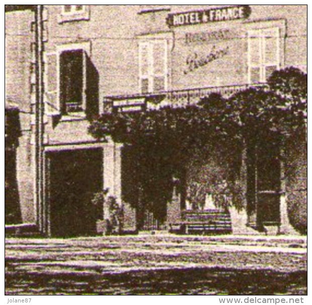 CPA  87   NANTIAT  1938    PLACE DE L EGLISE   HOTEL DE FRANCE - Nantiat