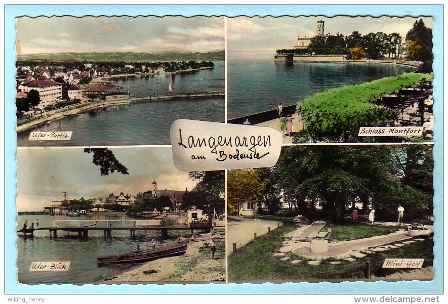 Langenargen - Mehrbildkarte 7  Mit Minigolfplatz - Langenargen