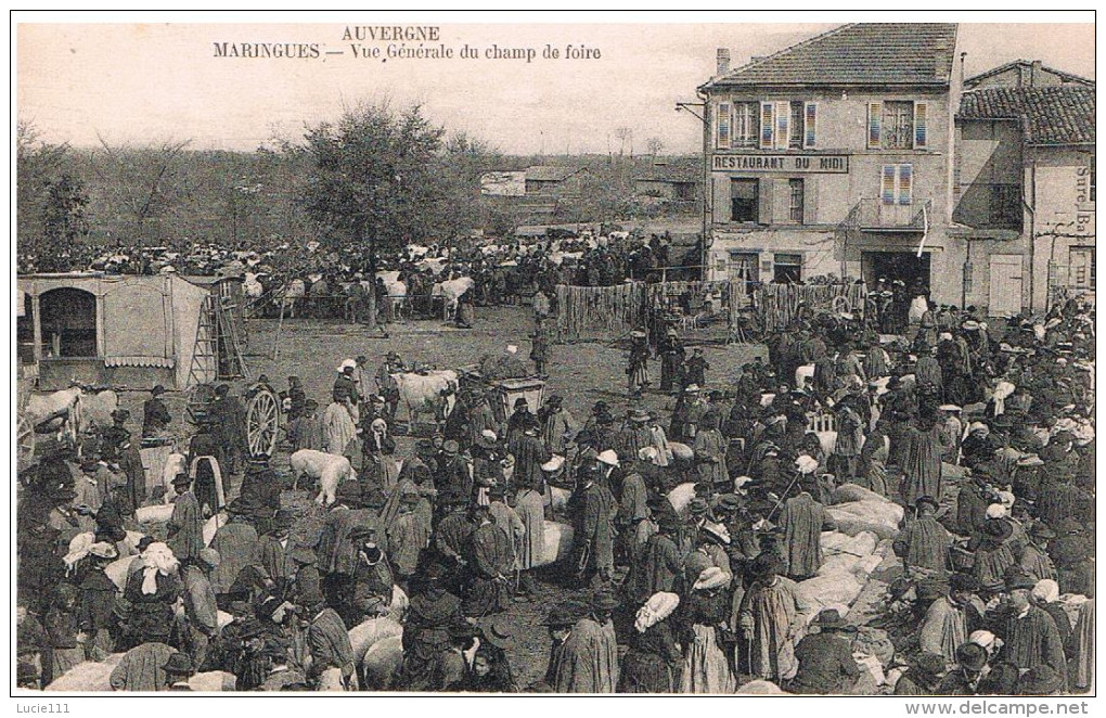 Vue Generale Du Champ De Foire Carte En Bon état - Maringues