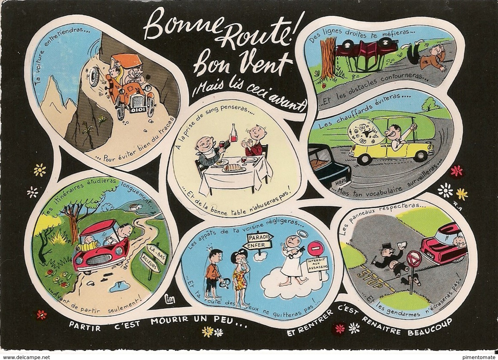 BONNE ROUTE BON VENT VOITURE - Humor