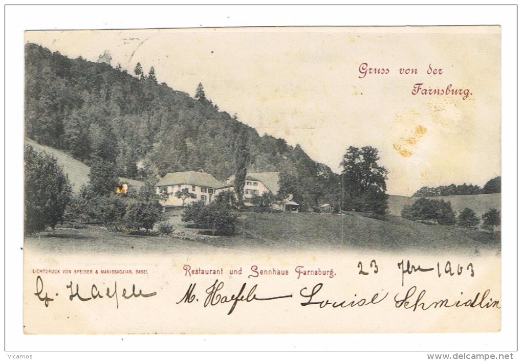 CPA SUISSE Gruss Von Der Farnsburg - Sonstige & Ohne Zuordnung