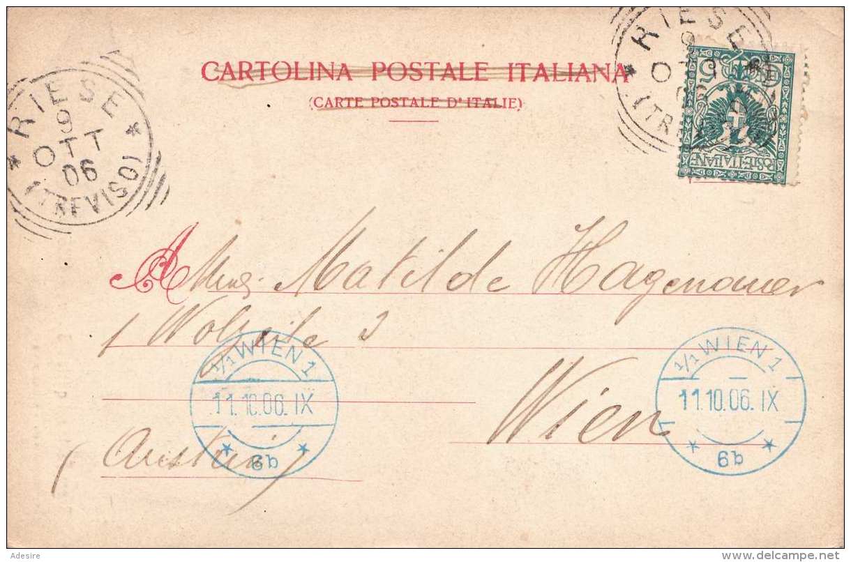 RIESE (Castelfranco Veneto) - Sacro Fonte Nel Quale Il 3 Giugne 1835 Fu Baltezzate S.S.Pio X., Gel.1906 - Other & Unclassified
