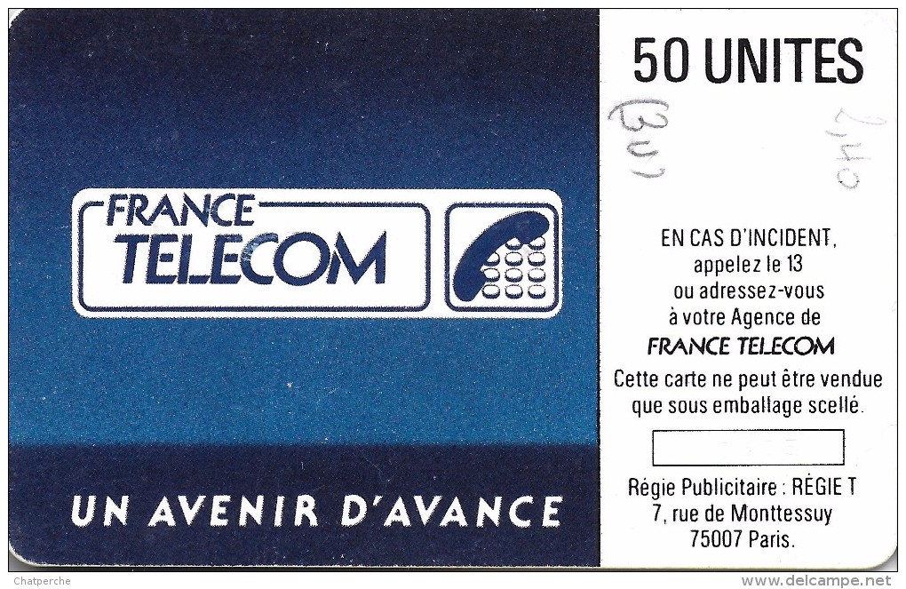 TELECARTE SOLEIL BLEU F 29 50 UNITES TIRAGE 400.000 - 1988