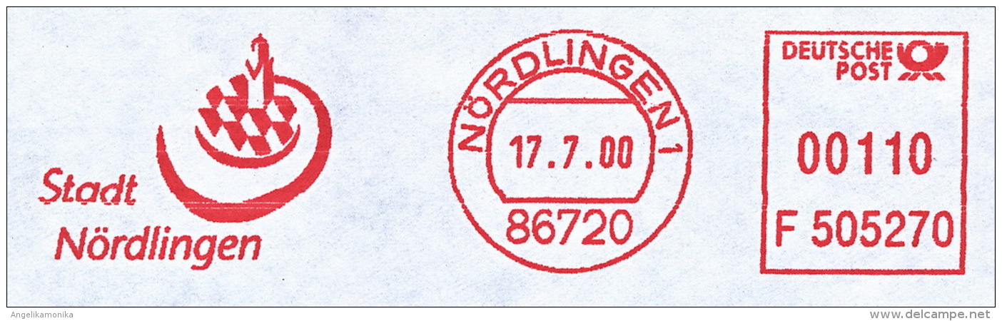 Freistempel 2687 Stadt Nördlingen - Maschinenstempel (EMA)