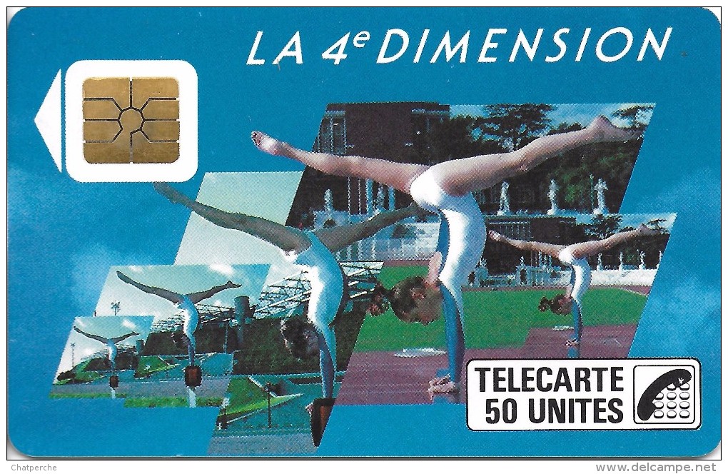 TELECARTE LA 4 EME DIMENSION FEMMES F 36 50 UNITES 1988 TIRAGE 400.000 GYMNASTIQ - 1988