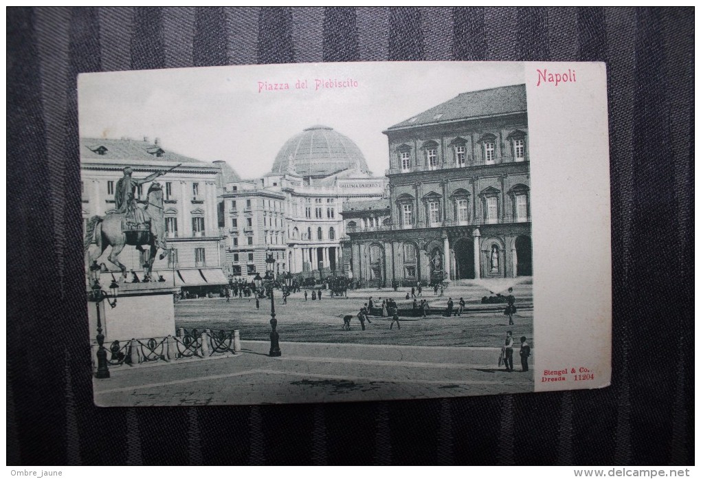 ZZ - ITALIE  - CAMPANIA  - NAPOLI - Piazza Del Plebiscito - PUBBLICITA DUNOISE - Napoli (Naples)