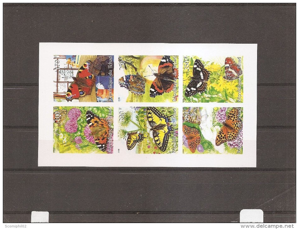 Papillons ( BF Privé Non Dentelé XXX -MNH- Du Tchad) - Mariposas