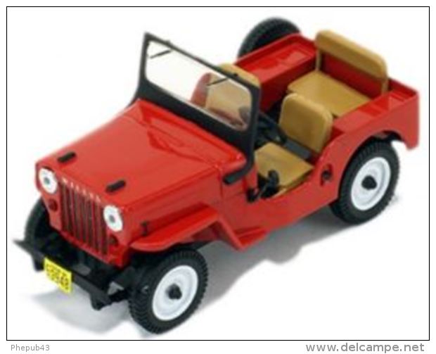 Willys Jeep CJ3B - Red - 1953 - Premium X - Ixo