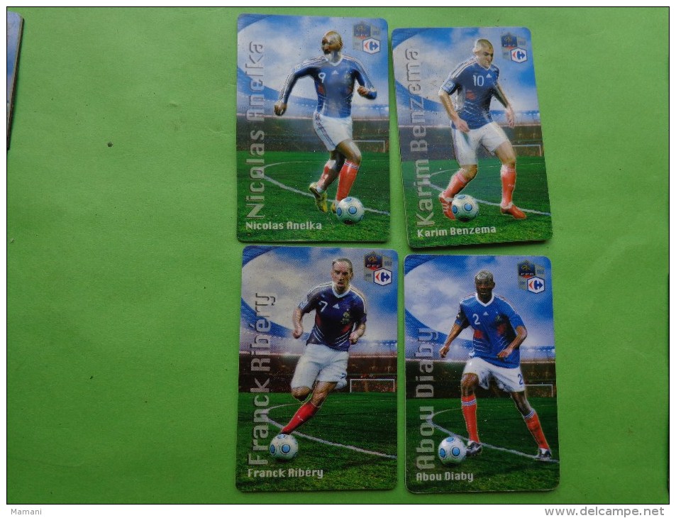 Lots De Magnets Carrefour Fff  Riber-diaby-anelka-bezema - Sport