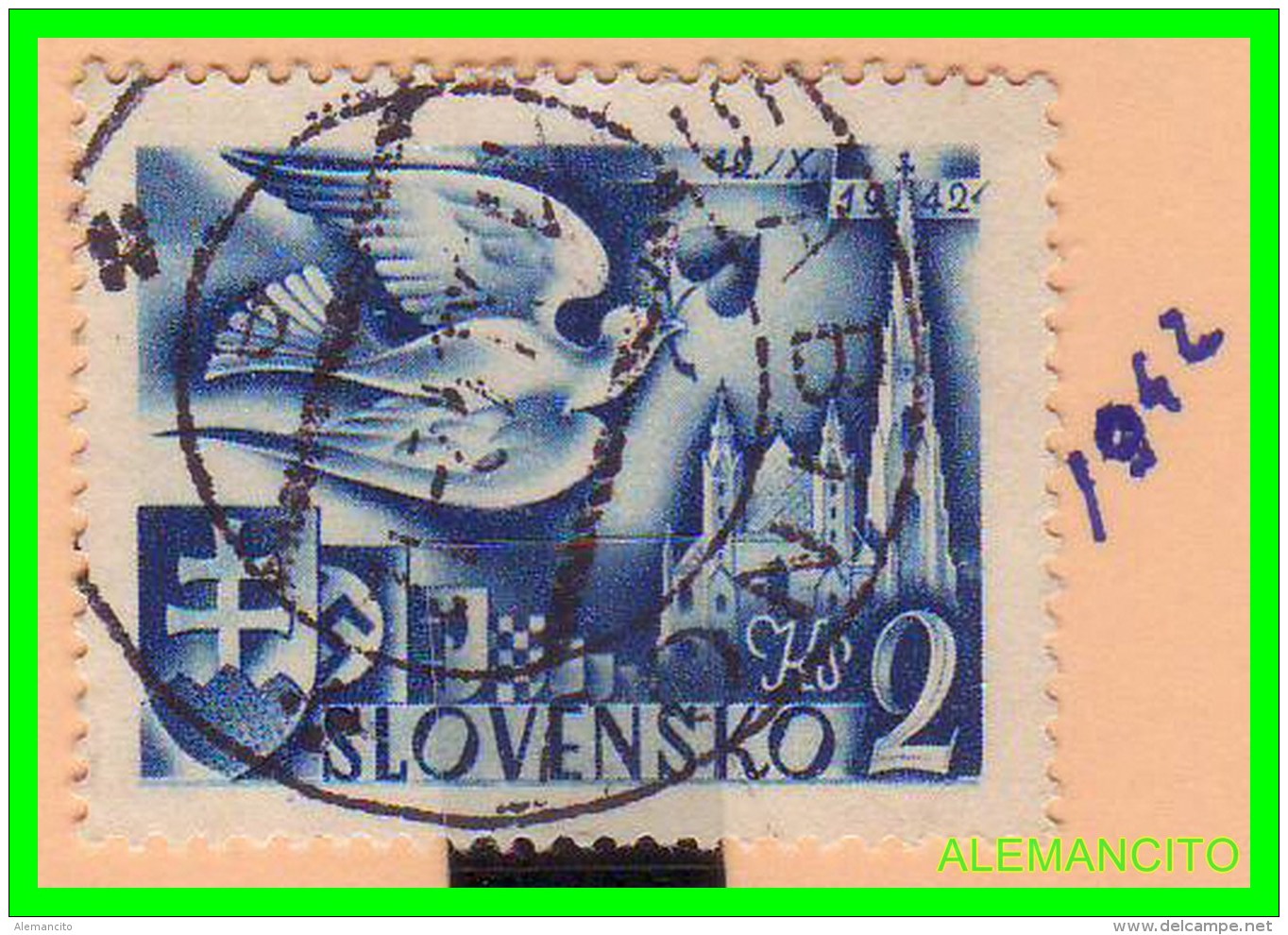 ESLOVAQUIA  ( SLOVENSKO  EUROPA  )   SELLO  AÑO 1942 - Ungebraucht