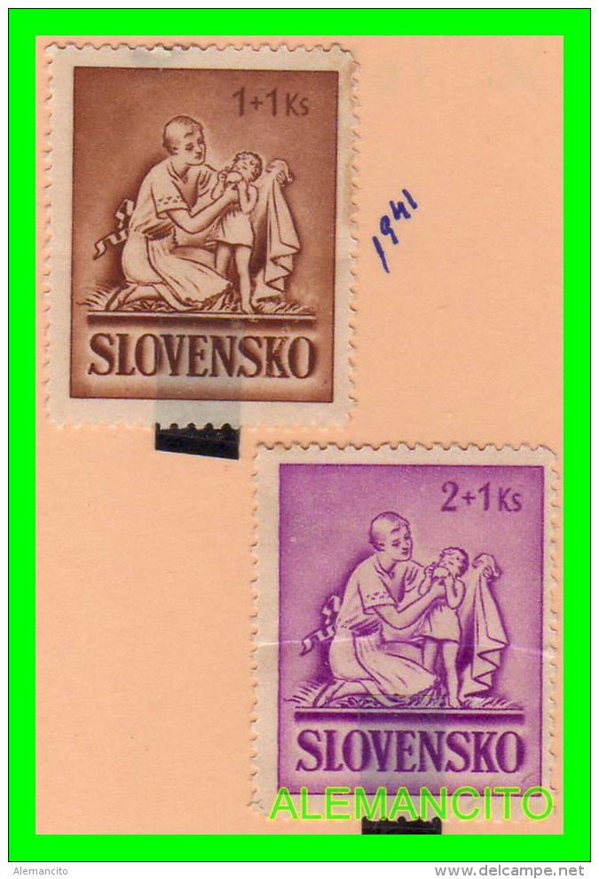 ESLOVAQUIA     ( SLOVENSKO  ) 2 SELLOS  AÑO 1941 - Nuevos