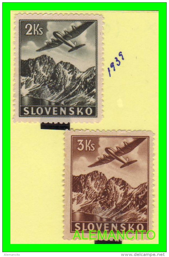 ESLOVAQUIA     ( SLOVENSKO  ) 2 SELLOS  AÑO 1939 - Ungebraucht