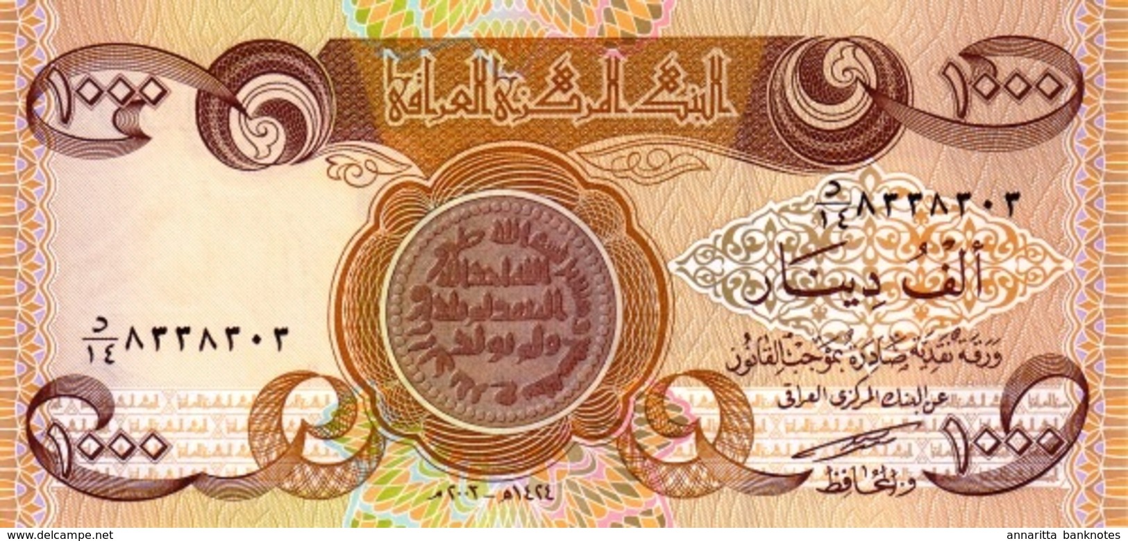 IRAQ 1000 DINARS 2003 P-93 UNC  [IQ349a] - Iraq