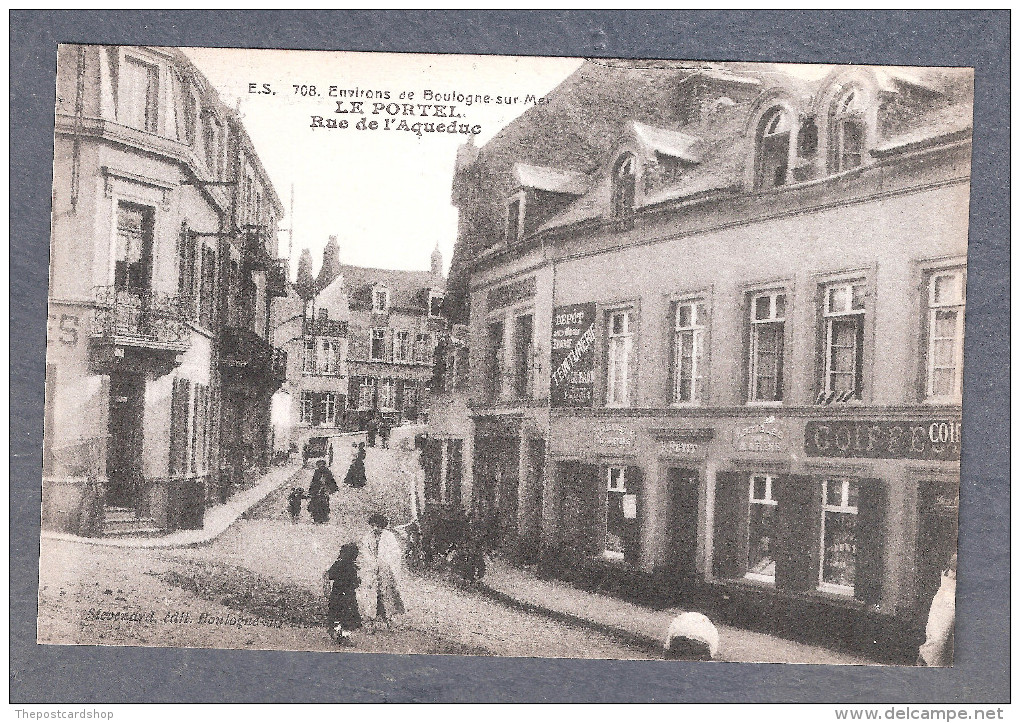 CPA 62 LE PORTEL. Coiffeur Rue De L'Aqueduc UNUSED - Le Portel