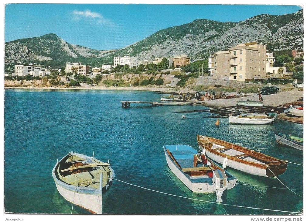 R825 Cala Gonone Calagonone - Dorgali (Nuoro) - Hotel Bue Marino - Barche Boat Bateaux / Viaggiata 1969 - Autres & Non Classés