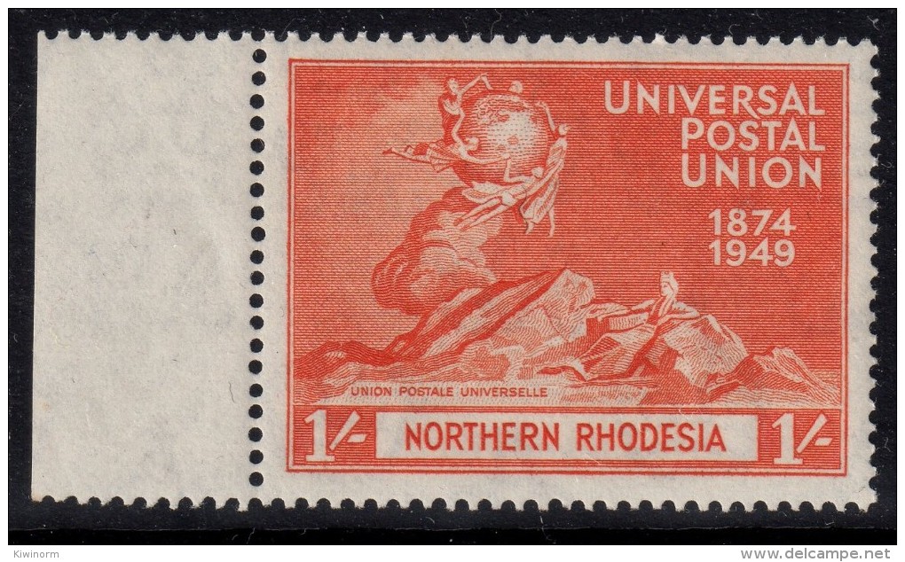 NORTHERN RHODESIA 1949 UPU Universal Postal Union Omnibus 1/- Value - Mint Never Hinged  MNH ** -  6B1090 - Northern Rhodesia (...-1963)
