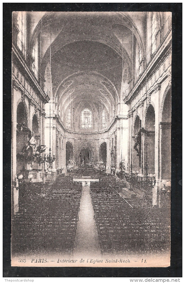 CPA 75  N°553 - Paris - Intérieur De L'église Saint Roch UNUSED - Distretto: 01
