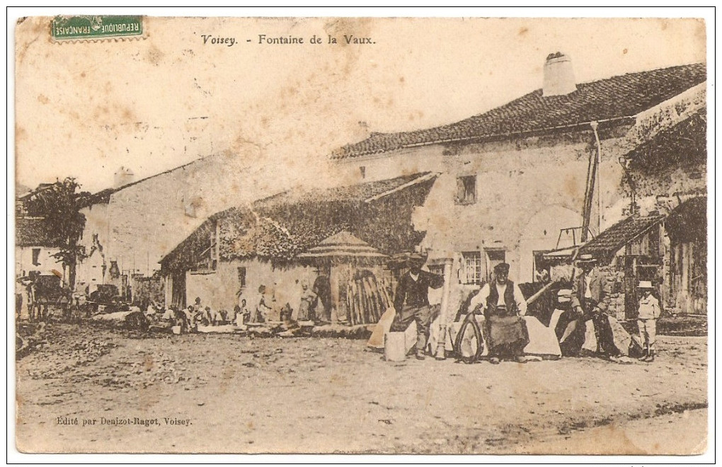 52 - VOISEY - Fontaine De La Vaux +++++ Édit. Denizot-Ragot, Voisey +++ 1909 +++ ÉTAT - Autres & Non Classés